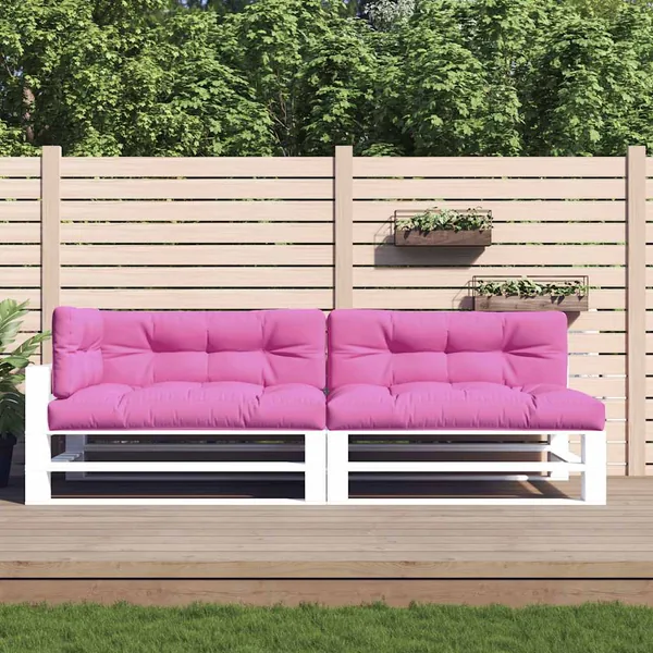 Coussins de palette lot de 5 rose tissu