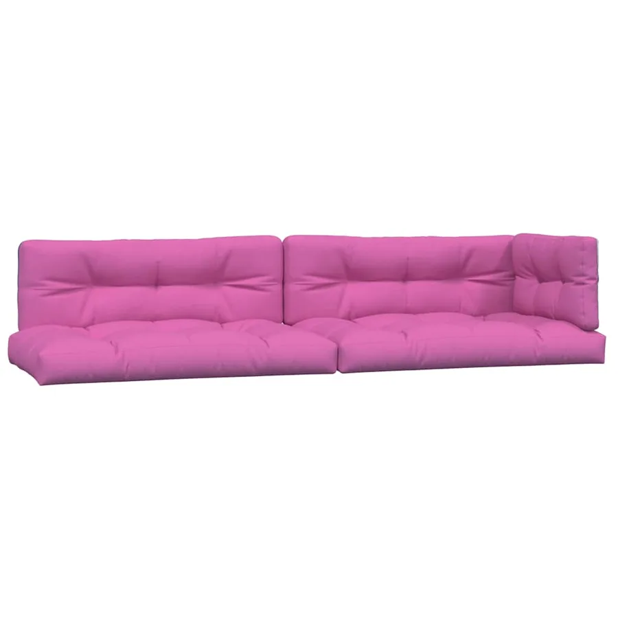 Coussins de palette lot de 5 rose tissu - 2