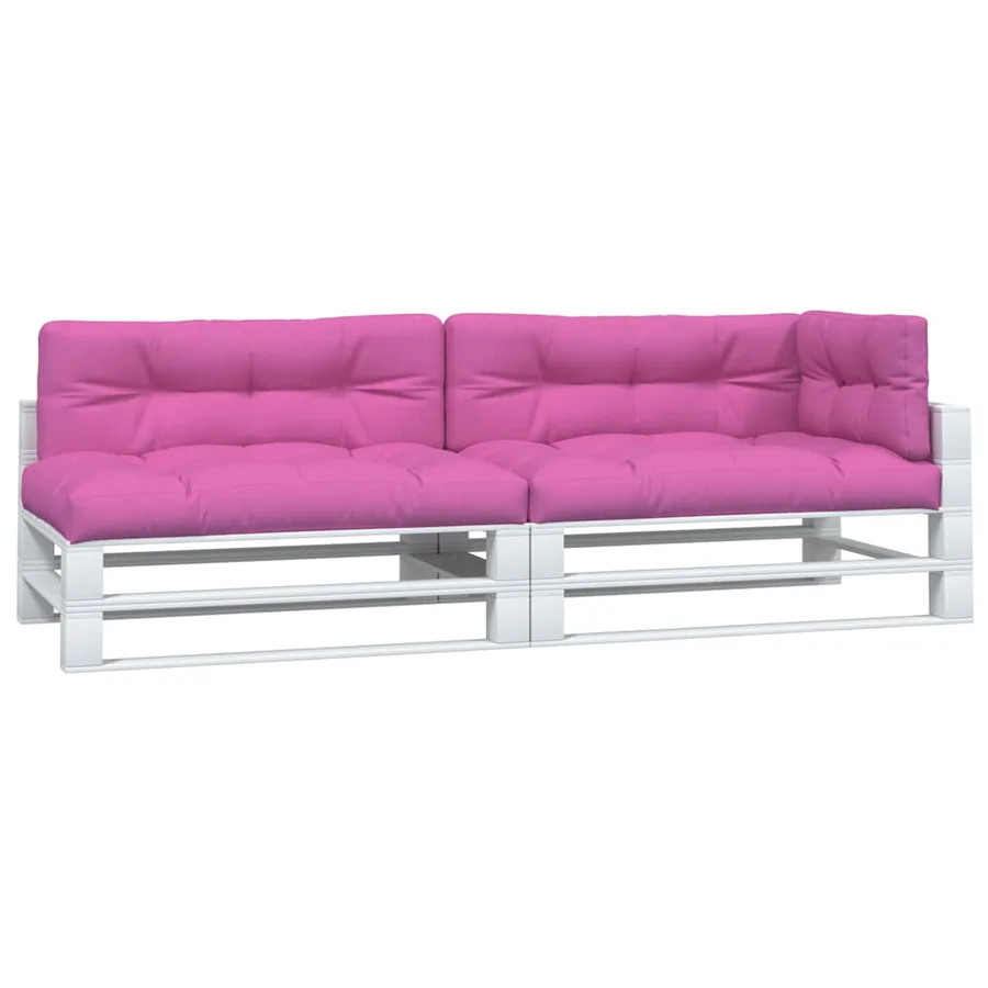 Coussins de palette lot de 5 rose tissu - 3
