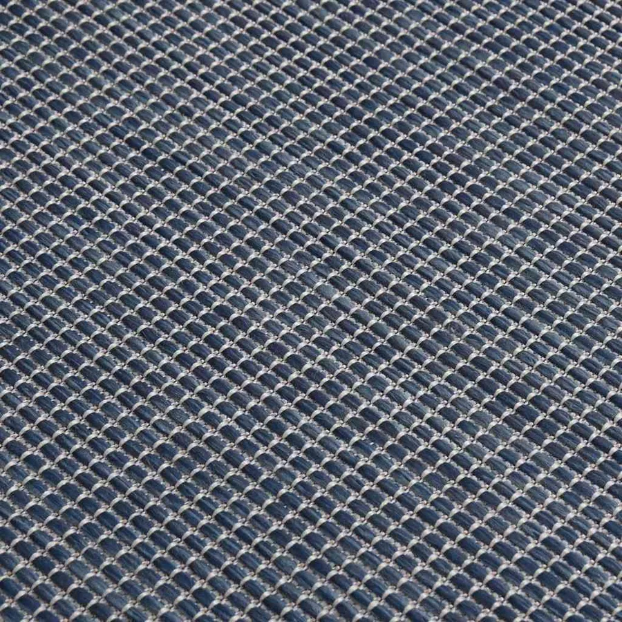 Tapis à tissage plat d'extérieur 120x170 cm Bleu - 5