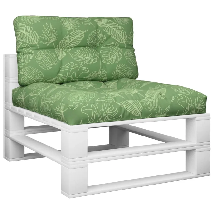Coussins de palette lot de 2 motif de feuilles tissu - 3