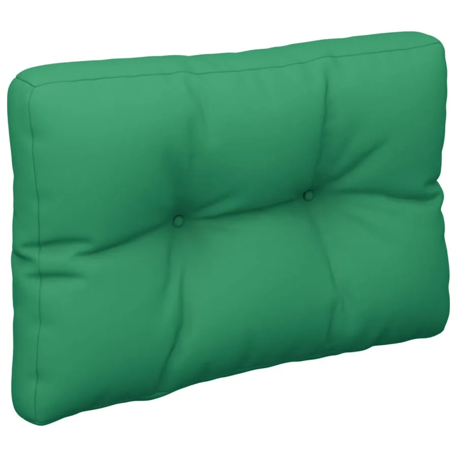 Coussins de palette lot de 2 vert tissu - 5