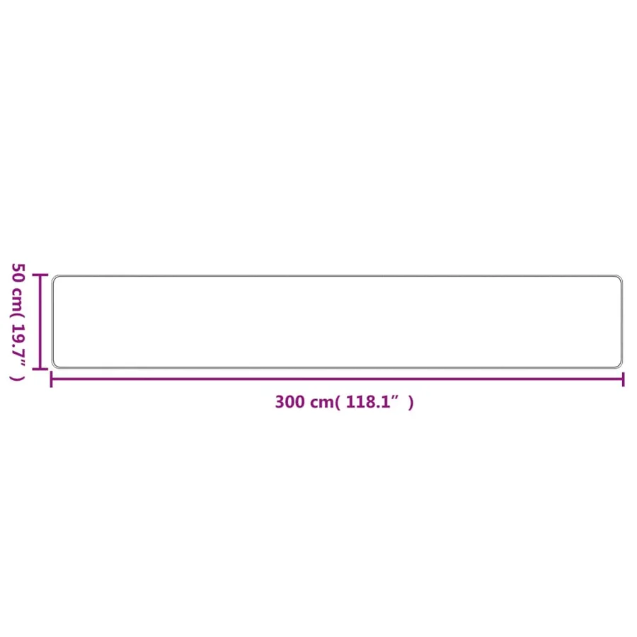 Tapis de couloir aspect sisal platina 50x300 cm - 6