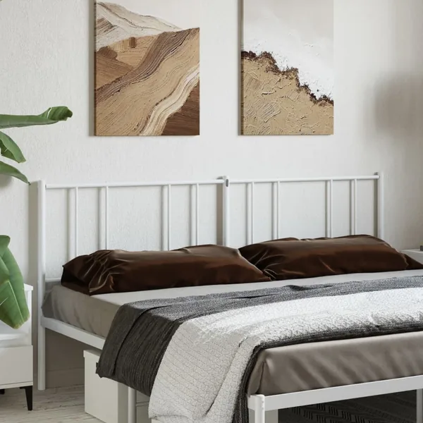 Tête de lit de remplacement métal blanc 193 cm