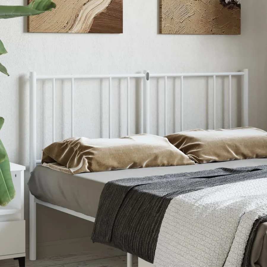 Tête de lit de remplacement métal blanc 160 cm