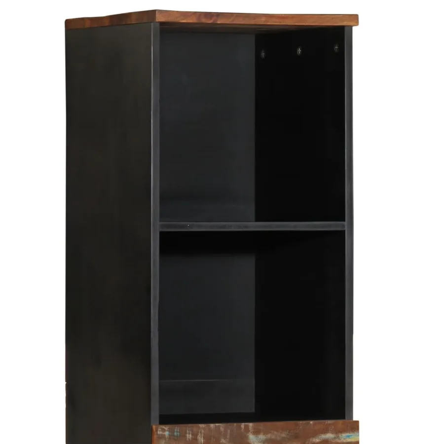 Armoire de salle de bain 38x33x160 cm bois massif récupération - 8