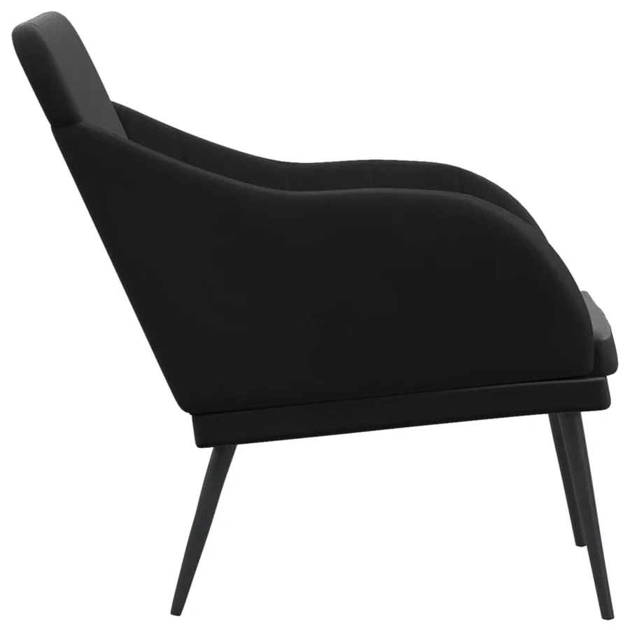 Banc Noir 110x76x80 cm Velours - 4
