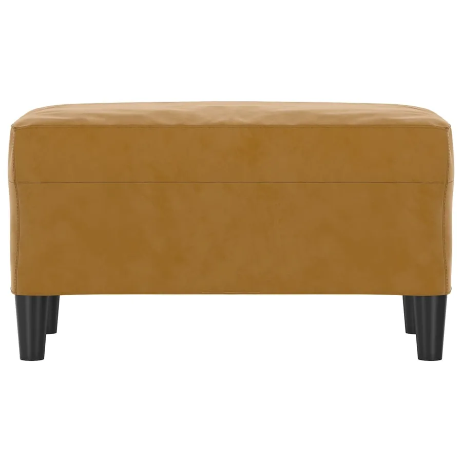 Banc Marron 70x35x41 cm Velours - 3