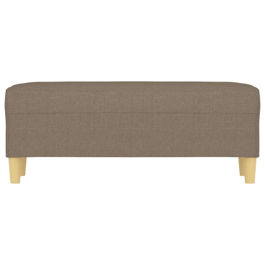 Banc Taupe 100x35x41 cm Tissu - 3