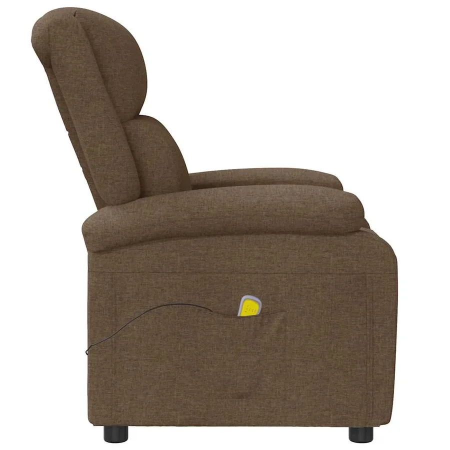 Fauteuil de massage Marron Tissu - 4