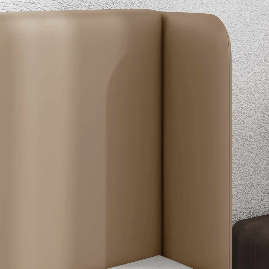 Oreille de tête de lit Marron 40,5 x 40,5 x 4 cm PVC - 4