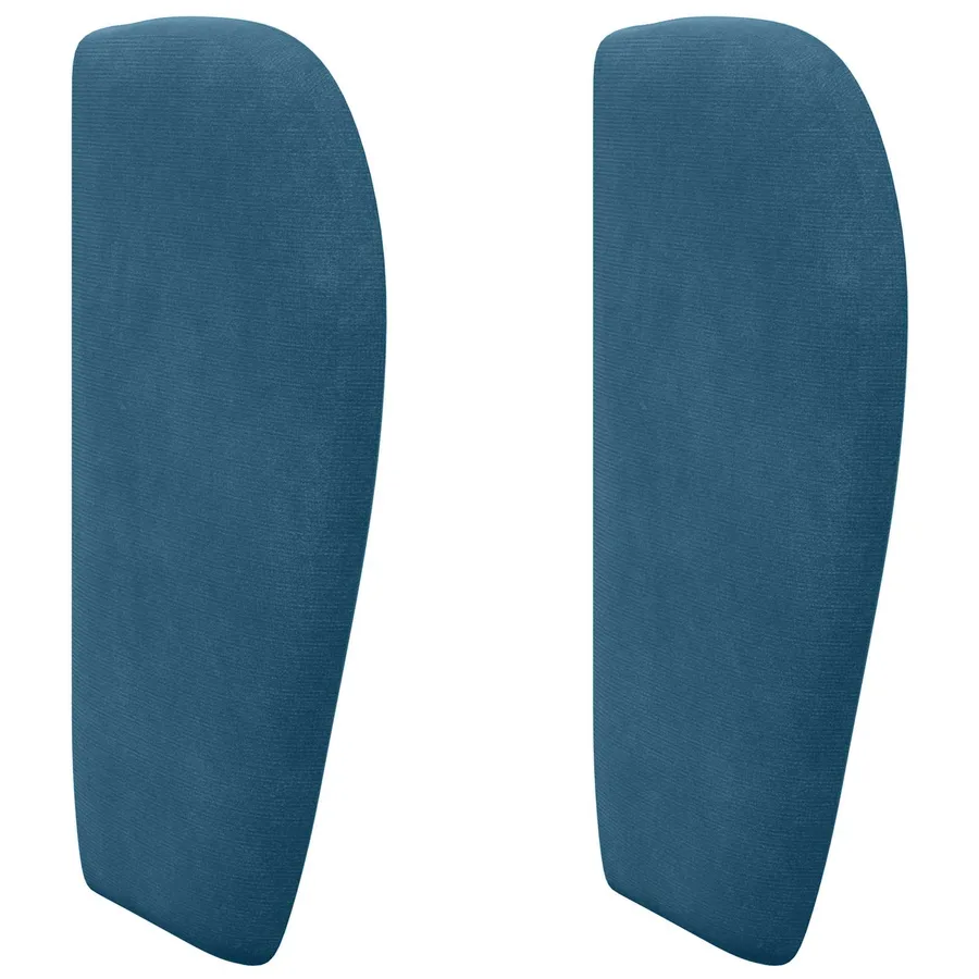 Oreille de tête de lit Bleu 40 x 23 x 6 cm Velours - 2