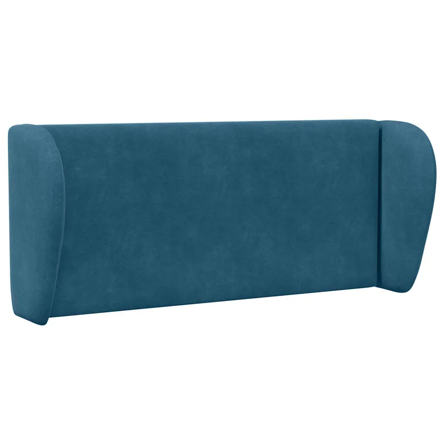 Oreille de tête de lit Bleu 40 x 23 x 6 cm Velours - 3