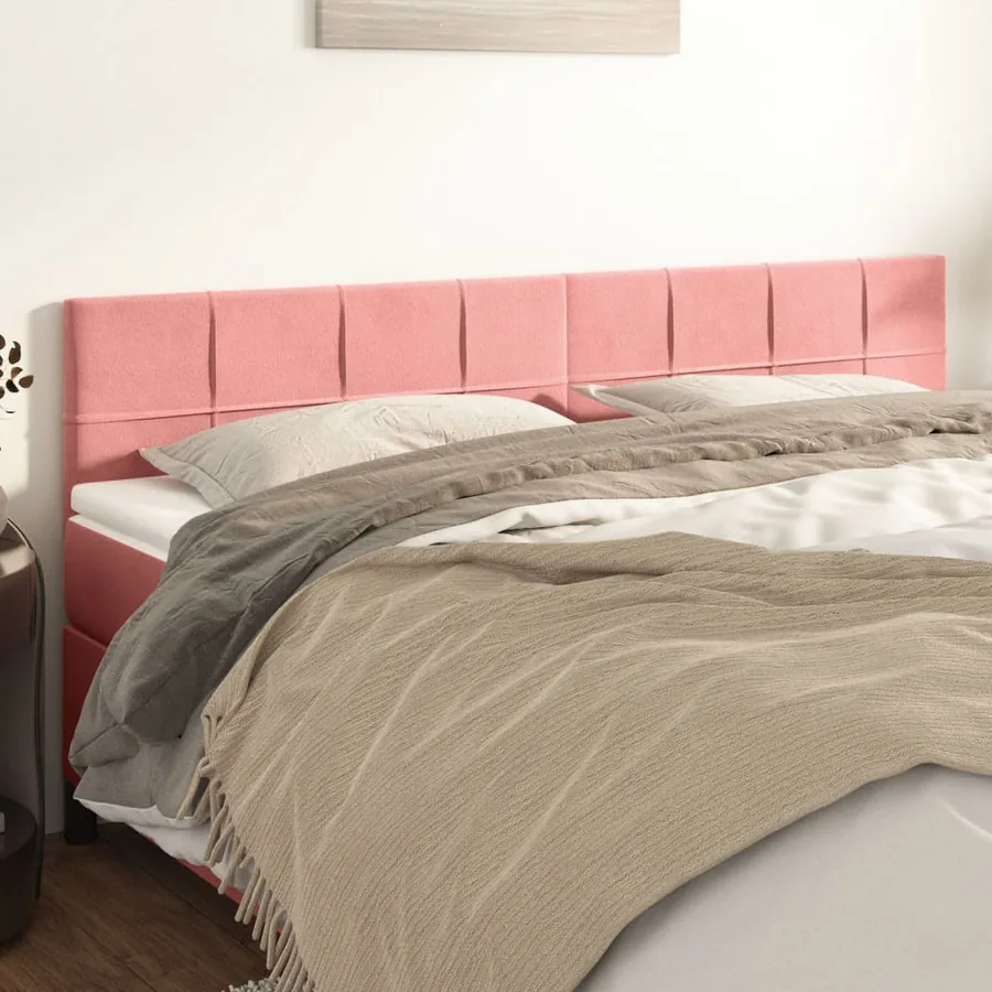 Têtes de lit Rose 180x5x78/88 cm Velours