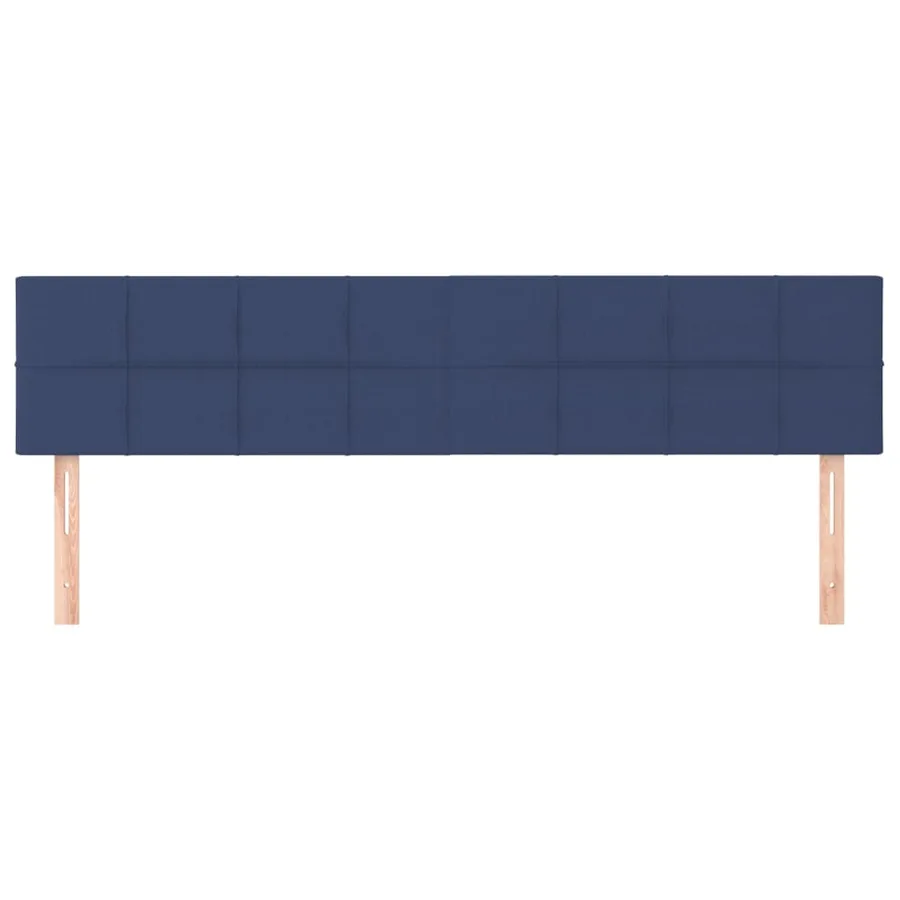 Têtes de lit Bleu 160x5x78/88 cm Tissu - 3