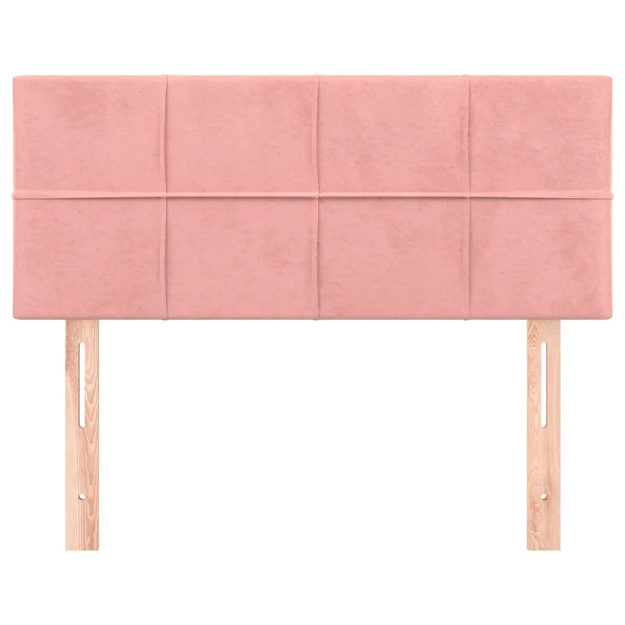 Tête de lit Rose 100x5x78/88 cm Velours - 3