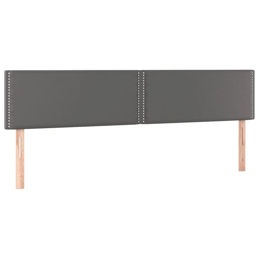 Têtes de lit Gris 180x5x78/88 cm Similicuir - 2