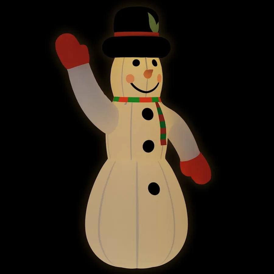 Bonhomme de neige gonflable avec LED 455 cm - 2