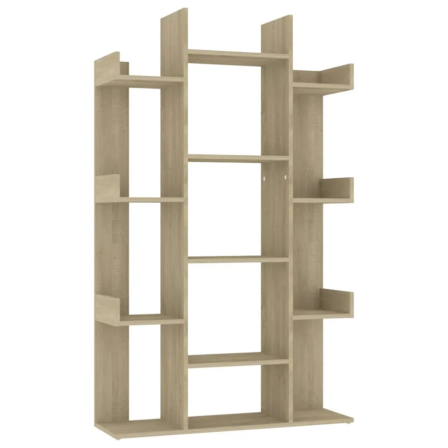 Bibliothèque Chêne Sonoma 86x25,5x140 cm Bois d’ingénierie - 2