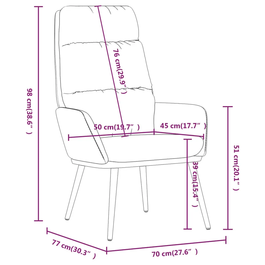 Chaise de relaxation Gris clair Tissu - 9