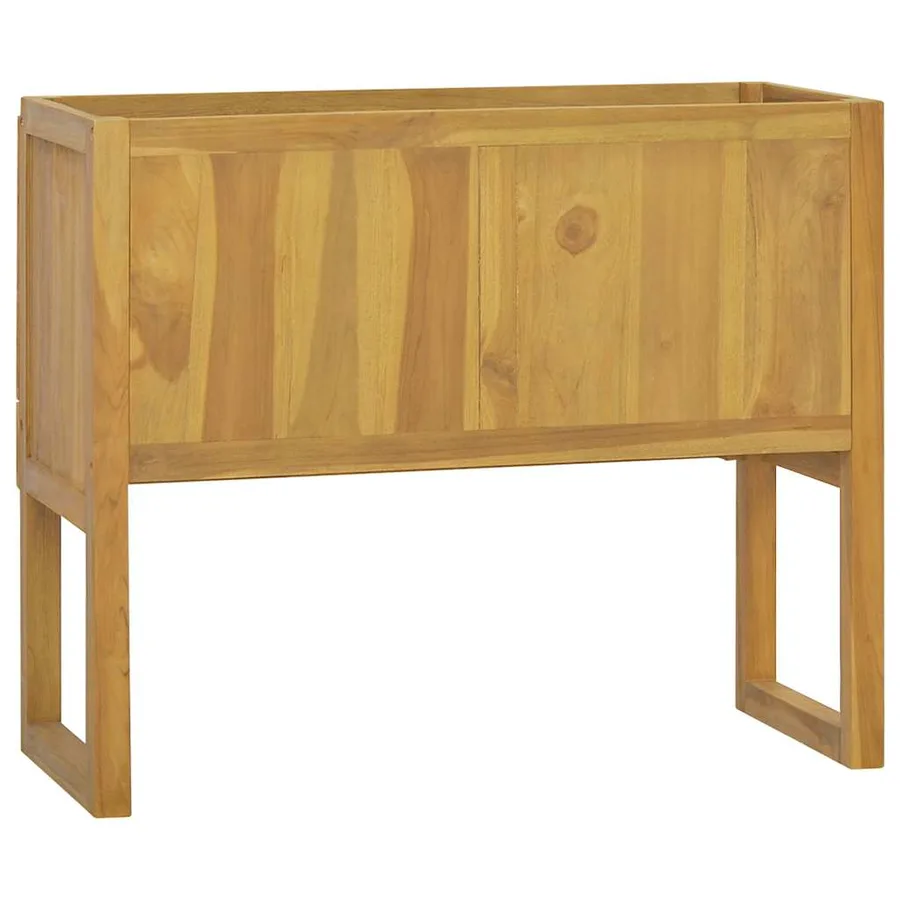 Armoire de salle de bain 90x40x75,5 cm bois de teck solide - 5
