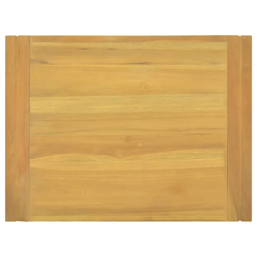 Armoire murale de salle de bain 60x45x35 cm Bois de teck solide - 4