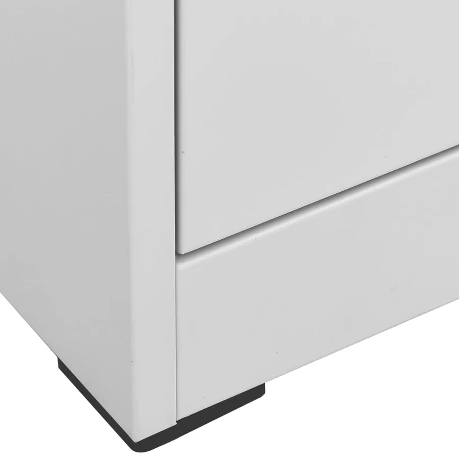 Classeur Gris clair 46x62x72,5 cm Acier - 5