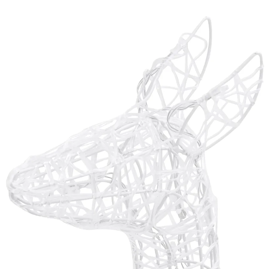Famille de rennes de décoration Acrylique 300 LED blanc froid - 10