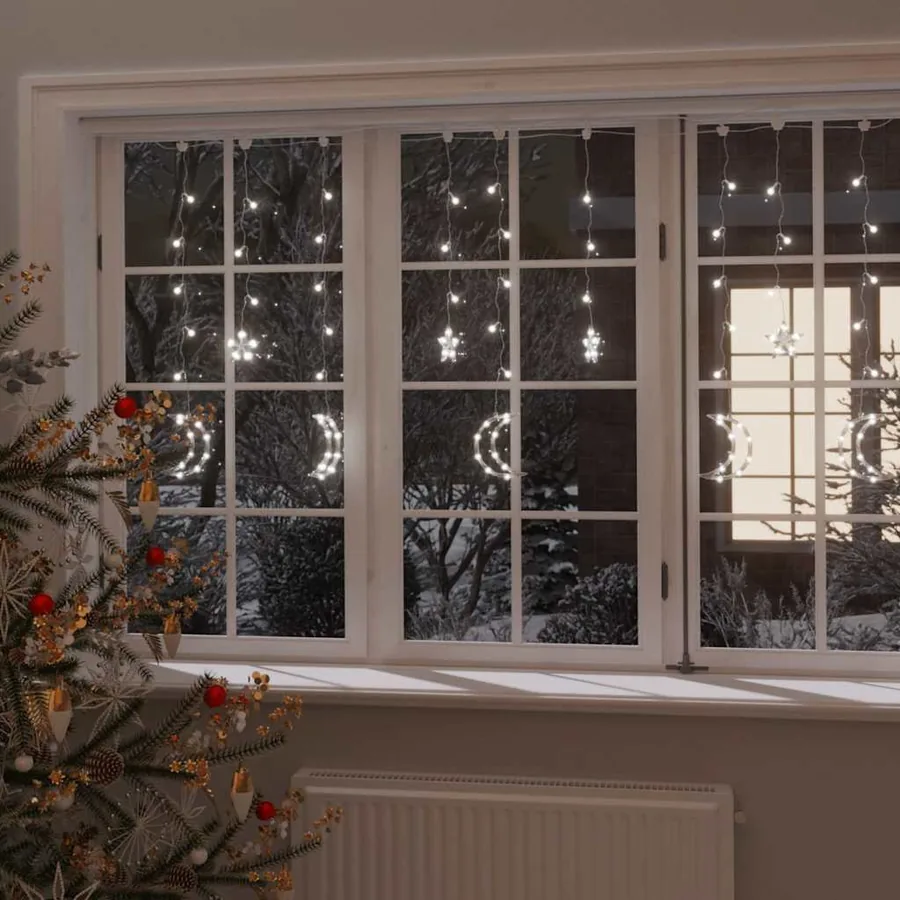 Guirlande lumineuse étoile et lune avec télécommande 345 LED