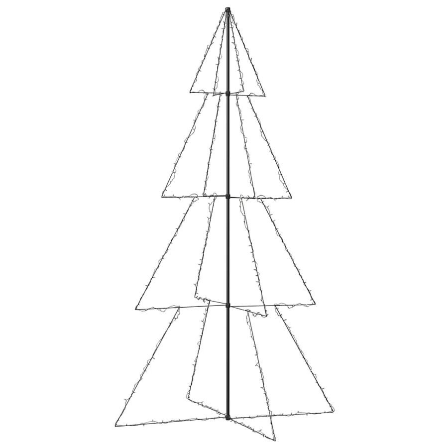 Arbre de Noël cône 360 LED d'intérieur/d'extérieur 143x250 cm - 4