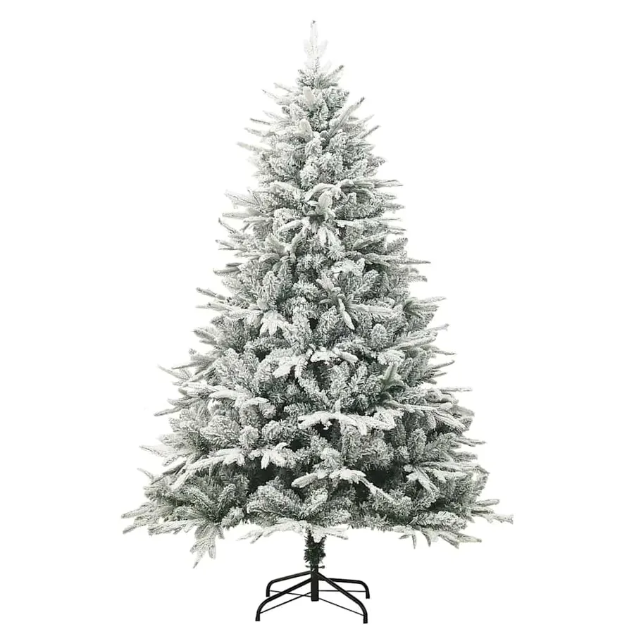 Sapin de Noël artificiel à flocons de neige Vert 180 cm PVC/PE - 2