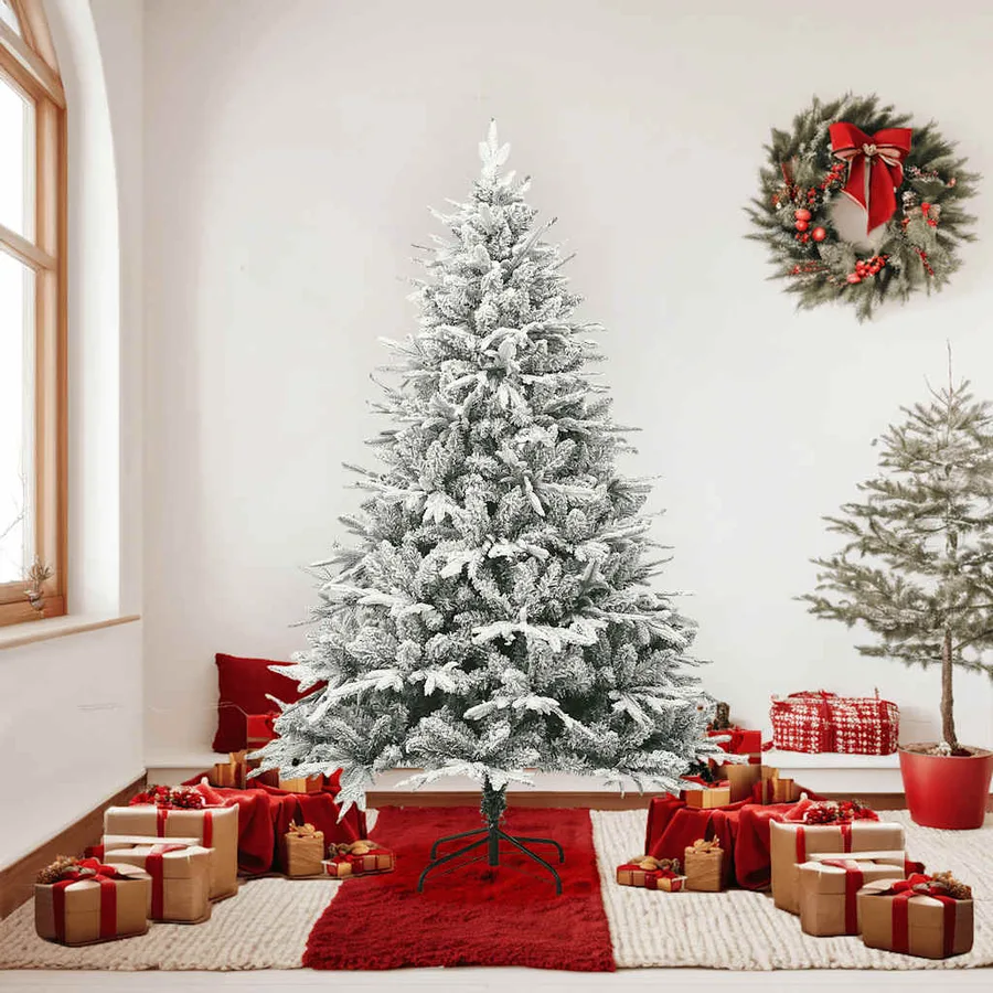 Sapin de Noël artificiel à flocons de neige Vert 180 cm PVC/PE - 3