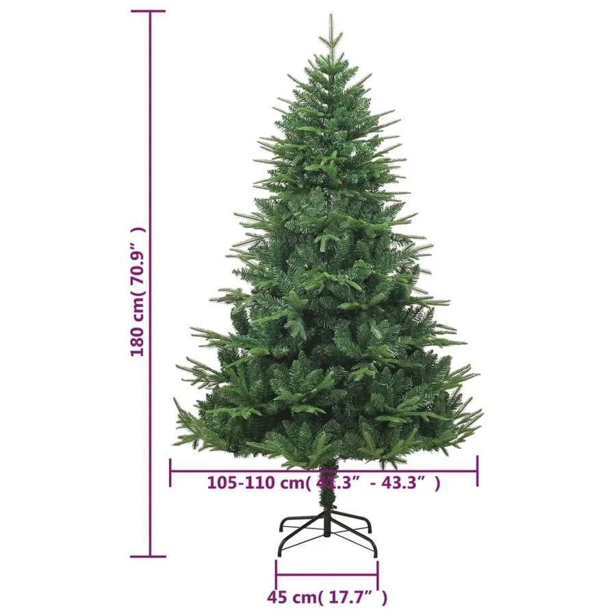 Sapin de Noël artificiel Vert 180 cm PVC et PE - 6