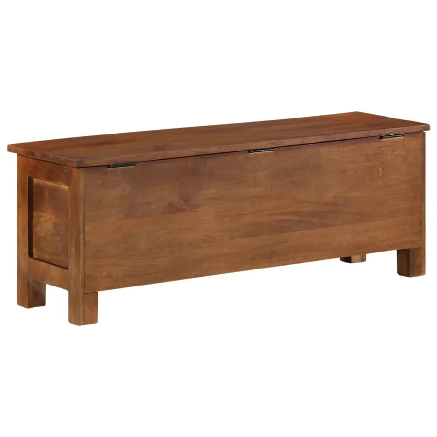 Boîte de rangement 110x30x40 cm Bois de manguier solide - 4