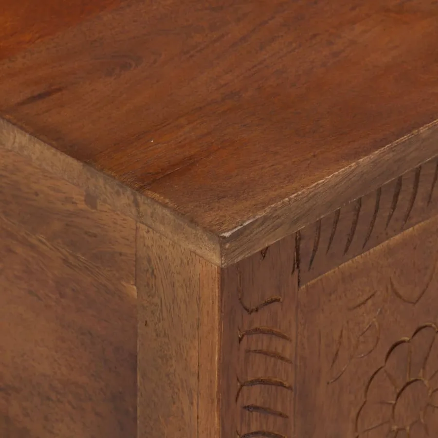 Boîte de rangement 110x30x40 cm Bois de manguier solide - 5