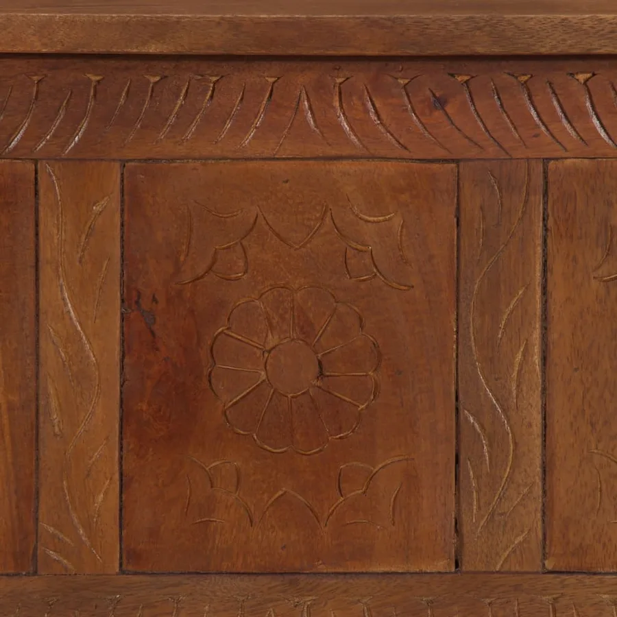 Boîte de rangement 110x30x40 cm Bois de manguier solide - 6