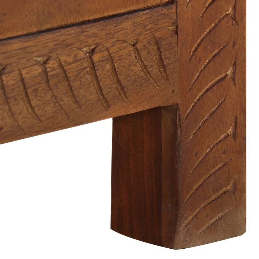 Boîte de rangement 110x30x40 cm Bois de manguier solide - 7
