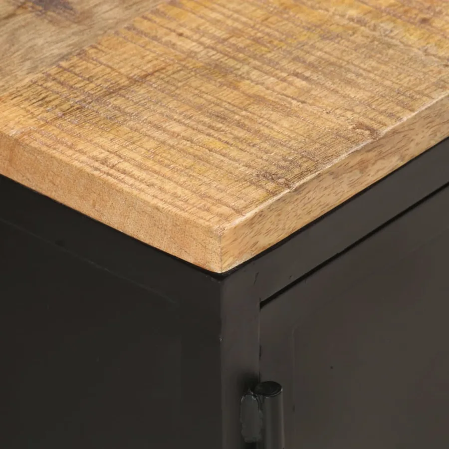 Table basse 90x50x37 cm Bois massif de manguier brut - 6