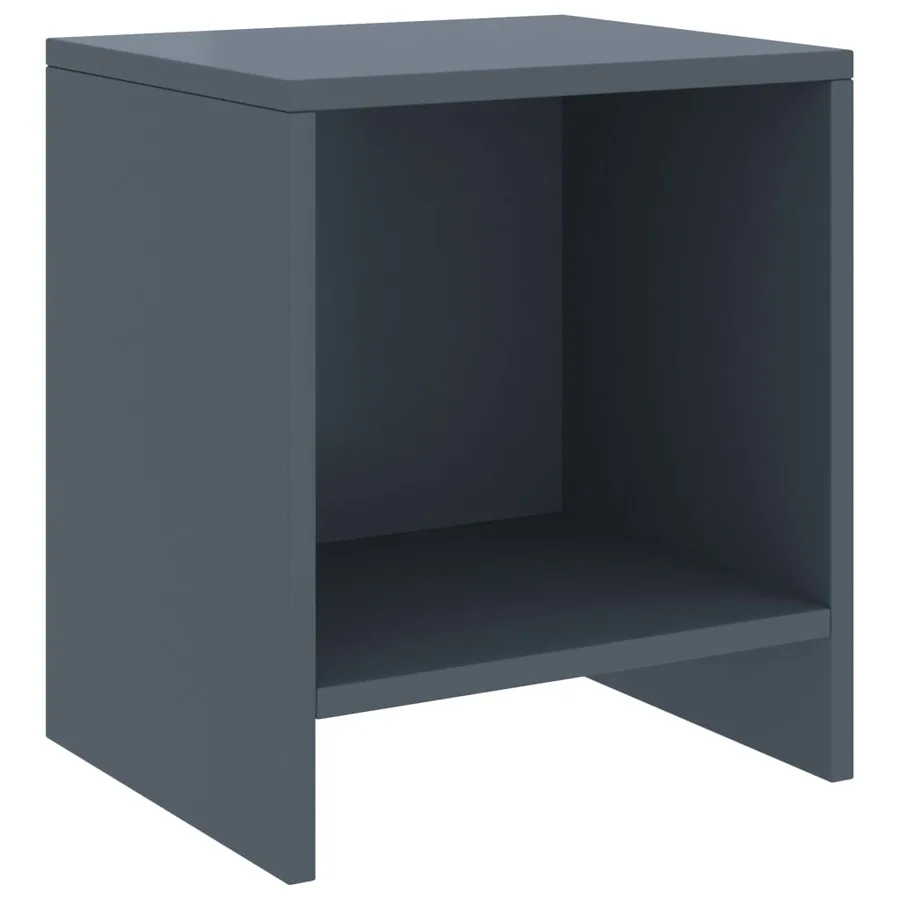 Tables de chevet 2 pcs Gris clair 35x30x40cm Bois de pin massif - 2