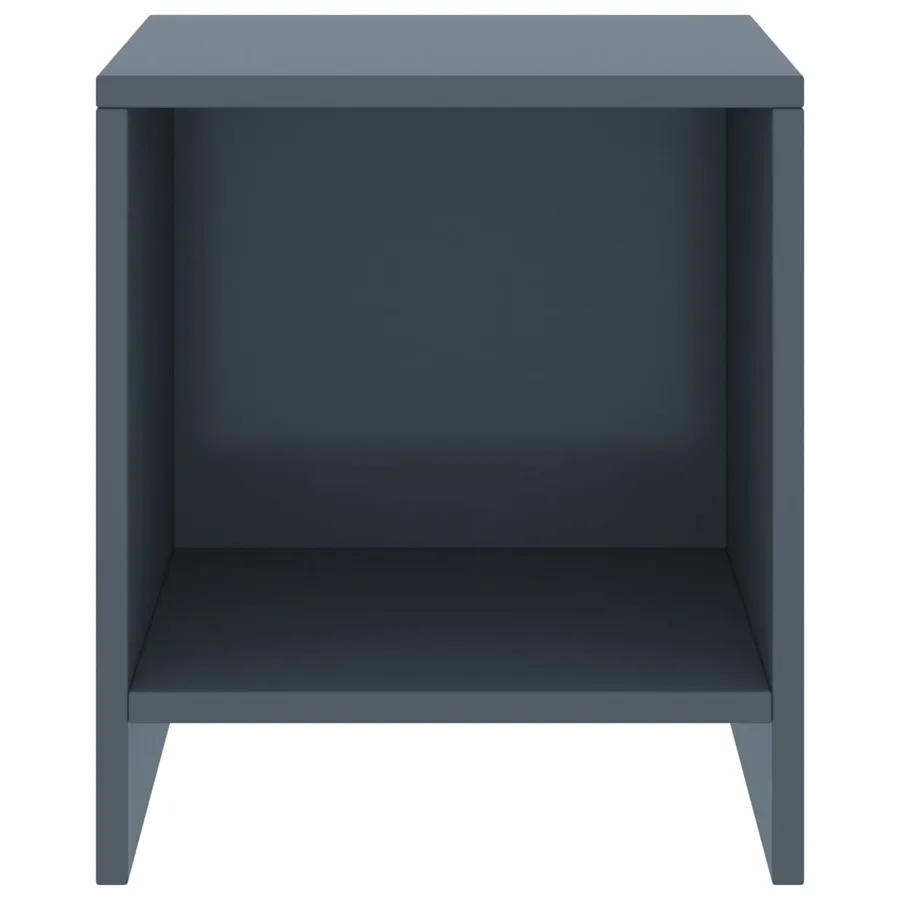 Tables de chevet 2 pcs Gris clair 35x30x40cm Bois de pin massif - 3