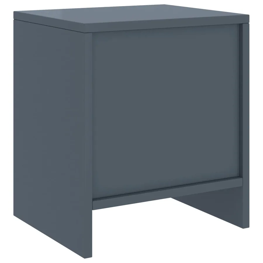 Tables de chevet 2 pcs Gris clair 35x30x40cm Bois de pin massif - 5