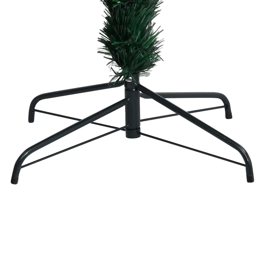 Sapin de Noël artificiel avec support vert 210 cm fibre optique - 9