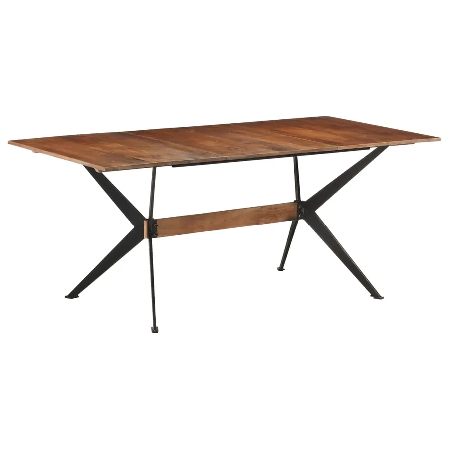 Table à manger 180x90x76 cm Bois de manguier massif - 7