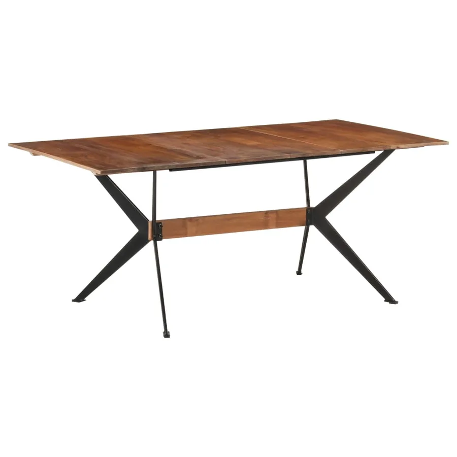 Table à manger 180x90x76 cm Bois de manguier massif - 9