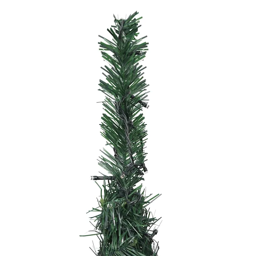 Sapin de Noël artificiel pré-éclairé avec guirlandes vert 210cm - 7