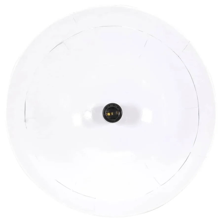 Lampe suspendue industrielle vintage 25 W Blanc Rond 31 cm E27 - 5