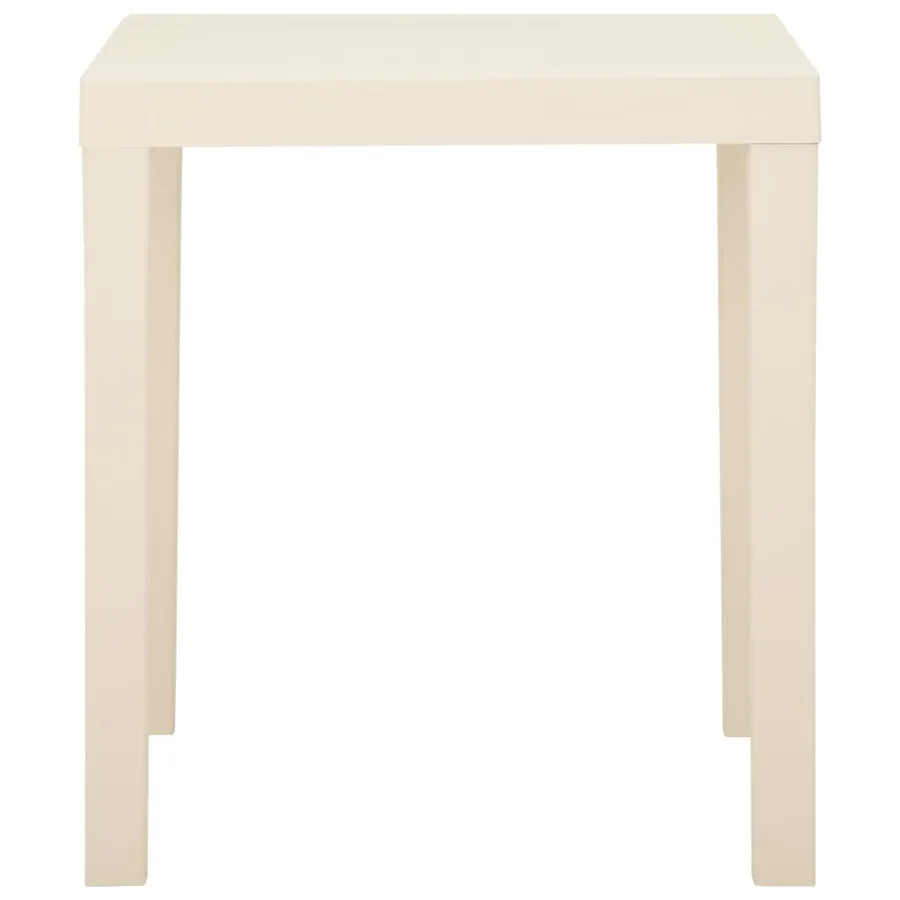 Table de jardin Blanc 79x65x72 cm Plastique - 3