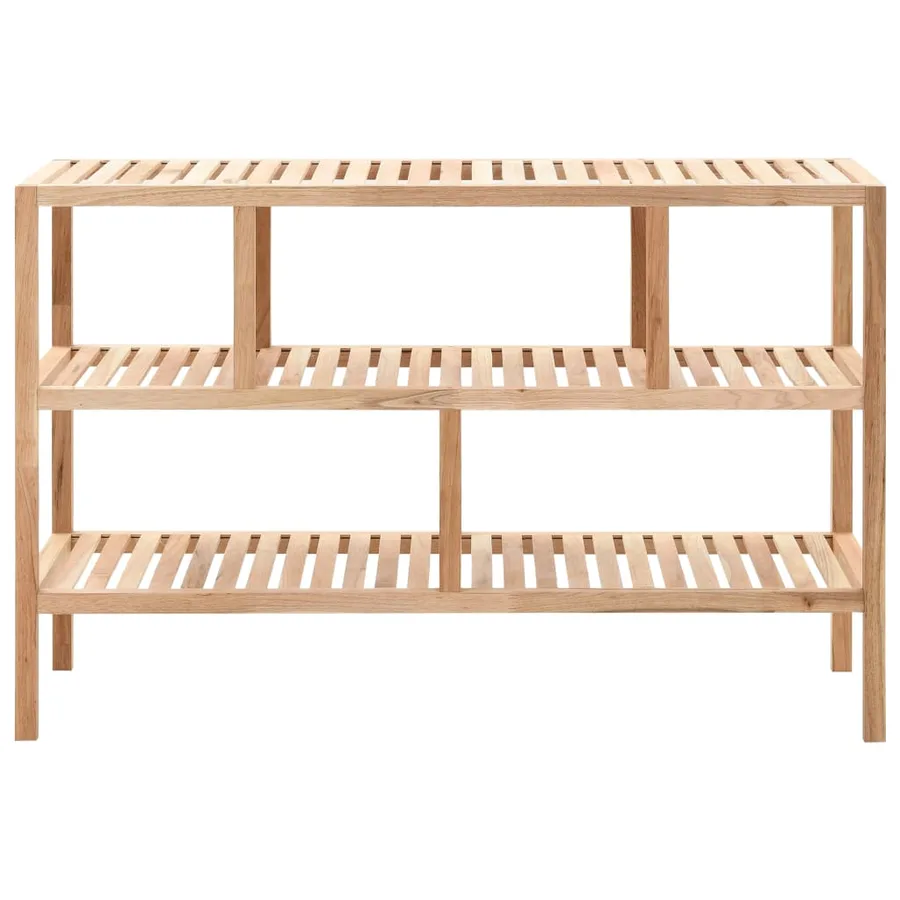 Étagère de salle de bain Bois de noyer massif 100x40x65 cm - 2