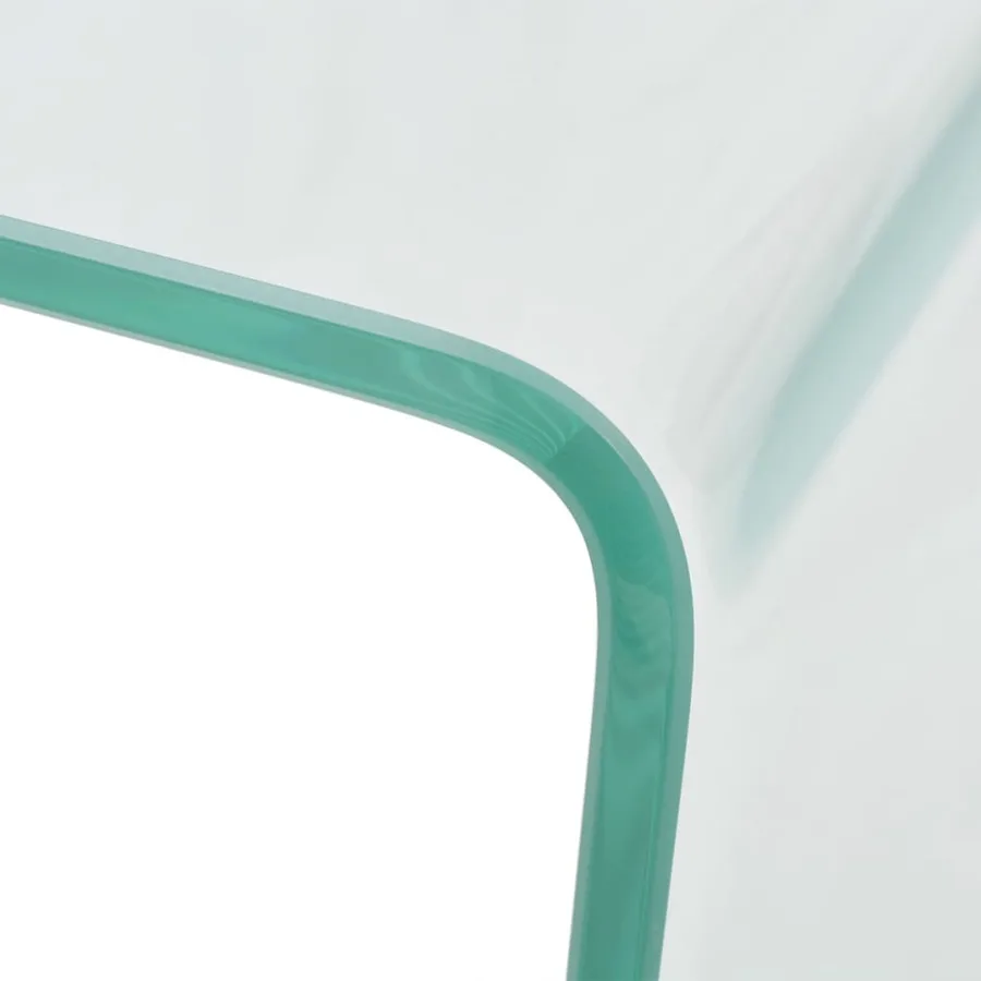 Table basse 49,5 x 50 x 45 cm Verre trempé Transparent - 4