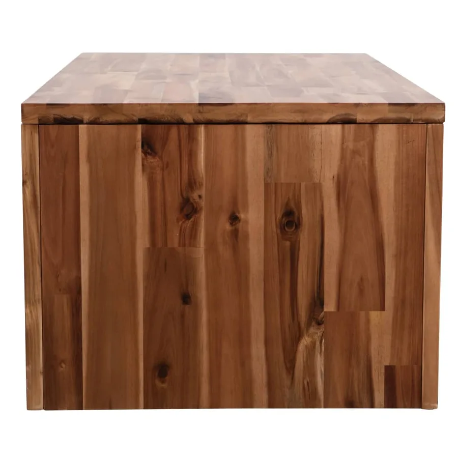 Table basse Bois d'acacia massif 90x50x37,5 cm - 3